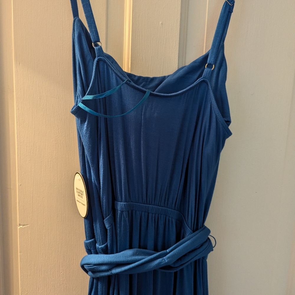 Soma Hi-Lo midi bra dress blue size L - Picture 3 of 7